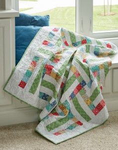 This Rail Fence Quilt is a Breath of Fresh Air - Quilting Digest