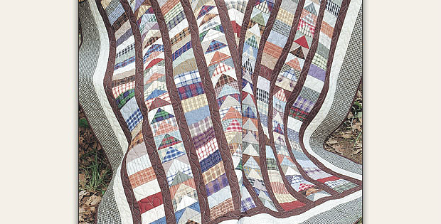 Flying Geese Strippy Quilt