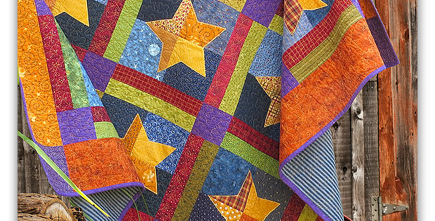 Simple Festive Stars Quilt