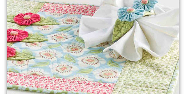 Springtime Place Mats and Napkin Rings