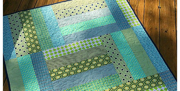 Strip Tango Baby Quilt