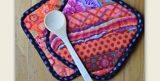 Quilt-As-You-Go Pot Holders