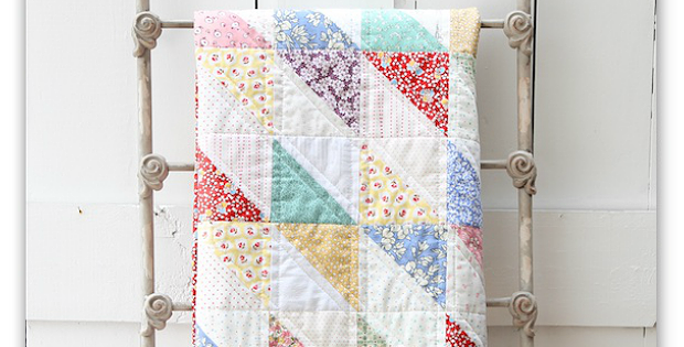 1930’s Style Diamond Scrap Quilt