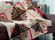 Contrasting Cabins Quilt Pattern