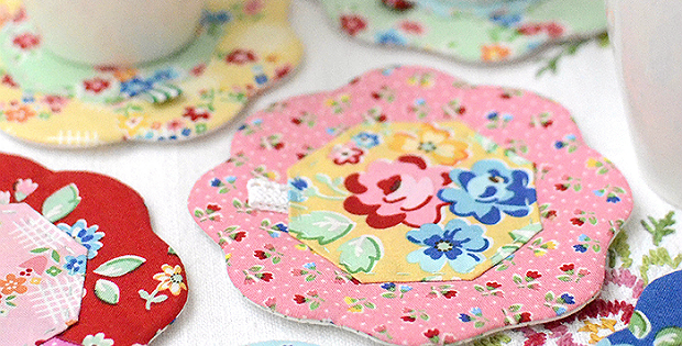 Quilted Petal Coasters