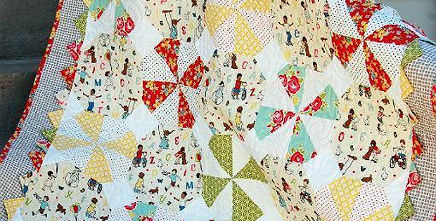 Prairie Pinwheel Baby Quilt Pattern