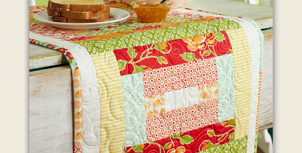 Strippy and Bright Table Runner Pattern