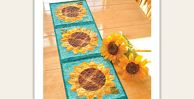 Patchwork Sunflower Table Runner