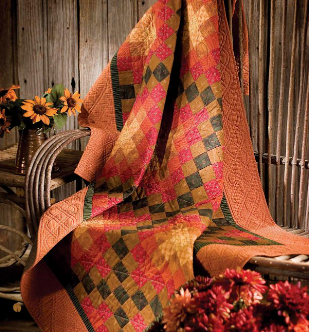 Create A Beautiful Quilt In Rich Autumn Colors Quilting Digest