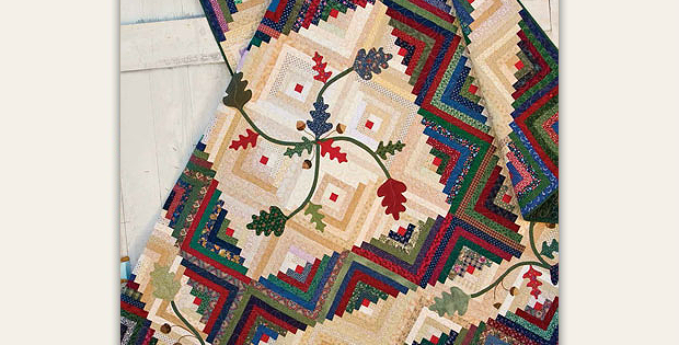 Cabin in the Oaks Quilt Pattern