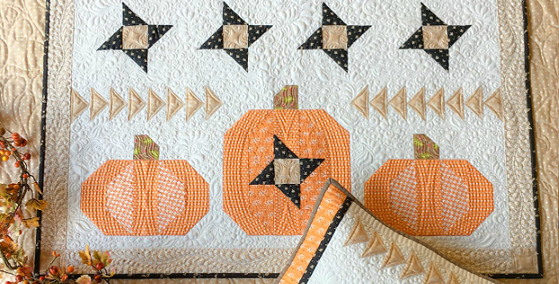 Pumpkin Sky Wall Hanging and Pillow Pattern