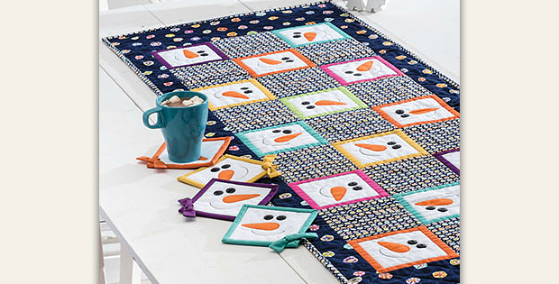 Happy Snowmen Kitchen Pattern Set