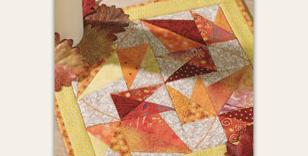 Falling Leaves II Candle Mat Pattern