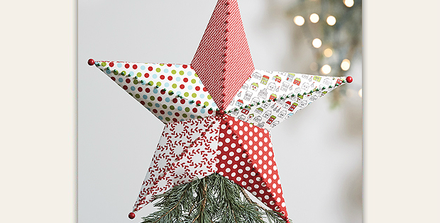 Fabric Tree Topper and Ornament Pattern