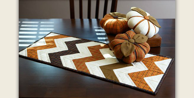 Table Runner and Pumpkins Pattern