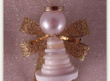 Button Angel Ornament