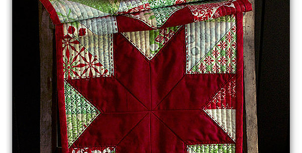 Modern Christmas Stars Tablerunner Pattern