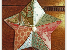 Fabric Origami Star Ornament Tutorial