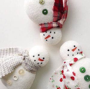 Sweet Snowman Ornaments Are So Quick to Make - Quilting Digest