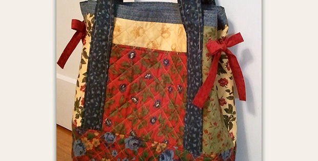 Miss Nancy's Patchwork Tote Bag - Simplified