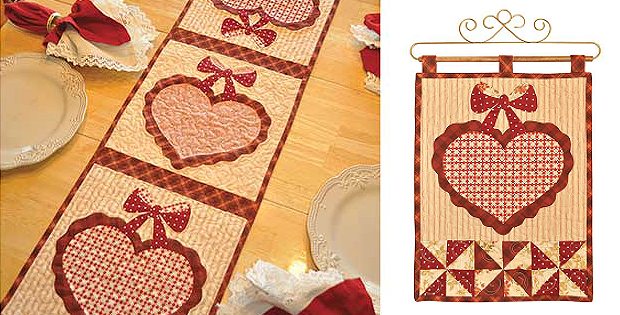 Vintage February Runner and Wall Hanging Patterns