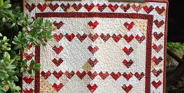 Valentine 9 Patch Quilt Tutorial