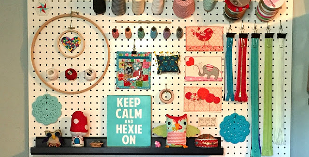 Sewing Room Pegboard