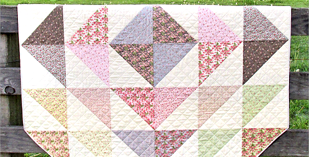 Bloomin’ Throw Quilt Tutorial