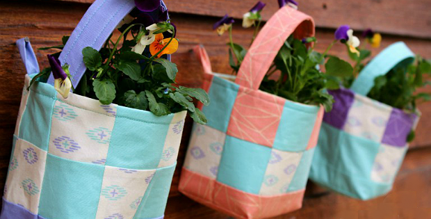 Fabric Basket Wall Planter Tutorial