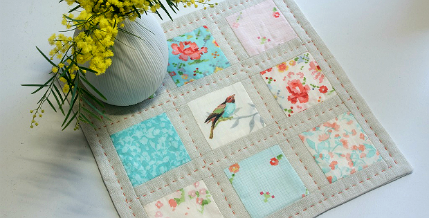 Lovely Squares Mini Quilt