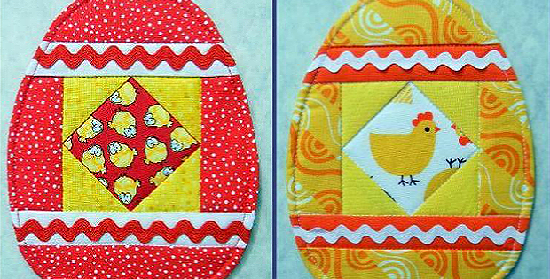 Spring Egg Mug Rug Pattern