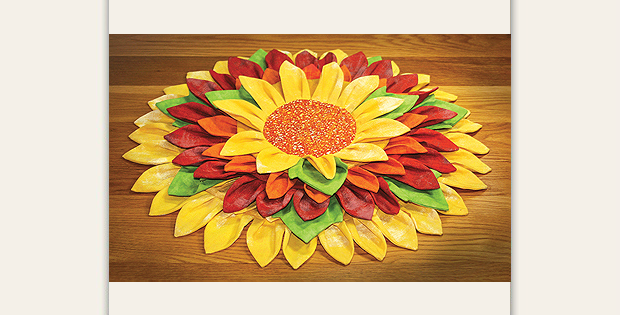 Sunflowers Table Topper Pattern