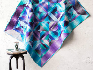 Ombre Fabrics Are Stunning in This Quilt - Quilting Digest