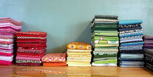 How to Fold Fabric so It Stacks Nicely