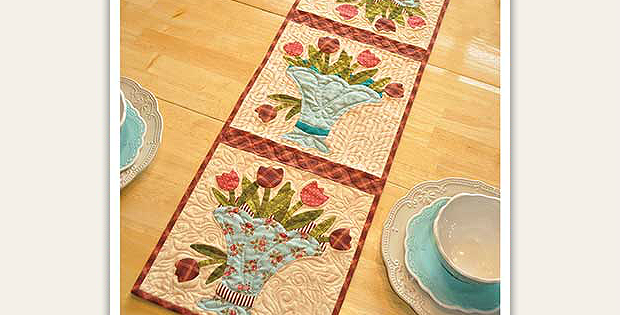 Vintage May Table Runner Pattern