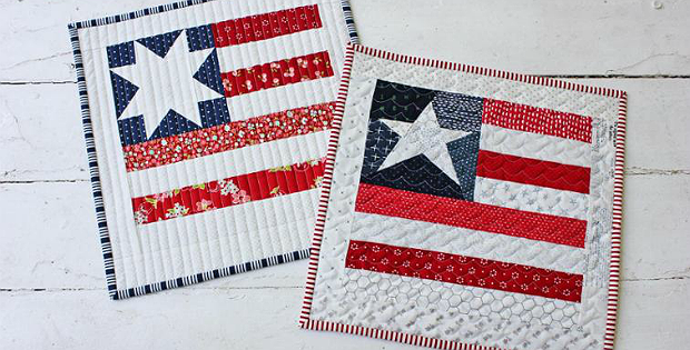 Star Spangled Mini Quilt with Two Star Block Options