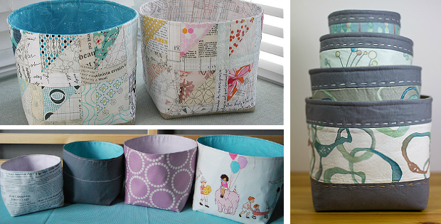 Nesting Fabric Baskets Pattern