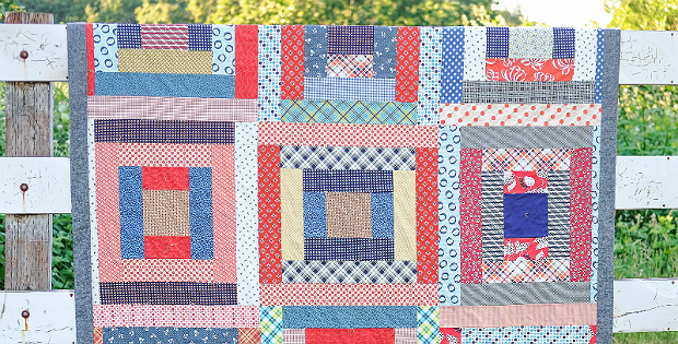 Giant Block Picnic Quilt (with picnic quilt tips)