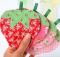 Quilted Strawberry Coaster Tutorial