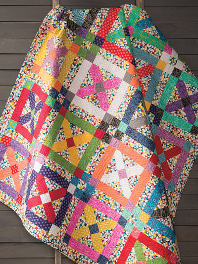 A Burst of Color Makes a Fun and Festive Quilt - Quilting Digest