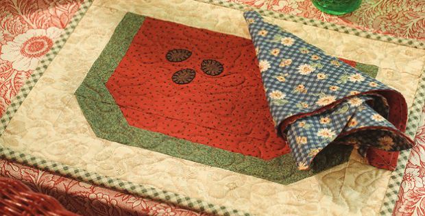 Melon Patch Place Mats and Napkins Pattern