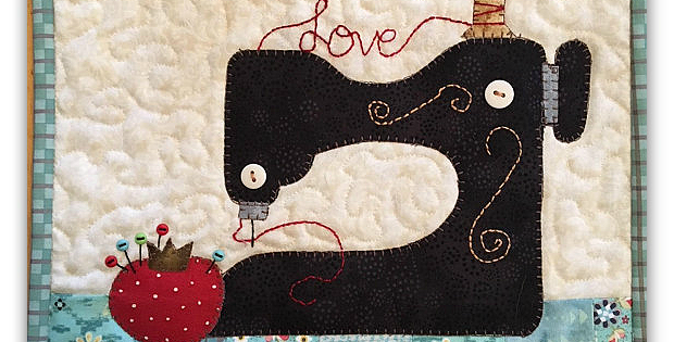 Sew in Love Sewing Machine Mug Rug Pattern