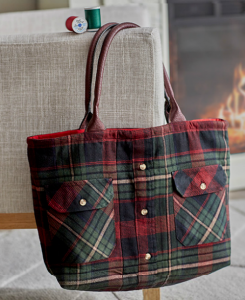 A Flannel Shirt Makes a Charming Tote - Quilting Digest