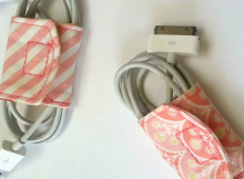 Cord Keeper from Fabric Scraps