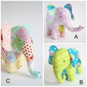 Treat a Little Someone to a Cute Patchwork Elephant - Quilting Digest