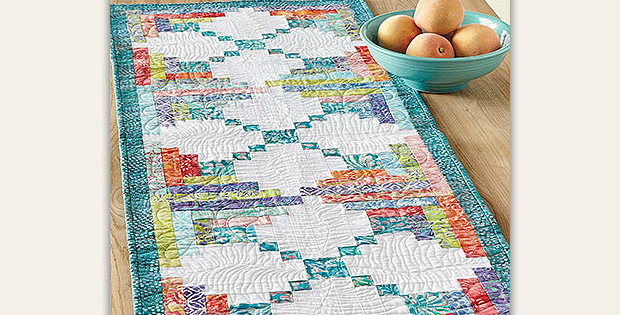 Leafy Logs Table Runner Pattern