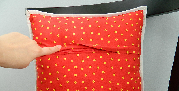 How to Install a Zipper in the Back of a Pillow Cover