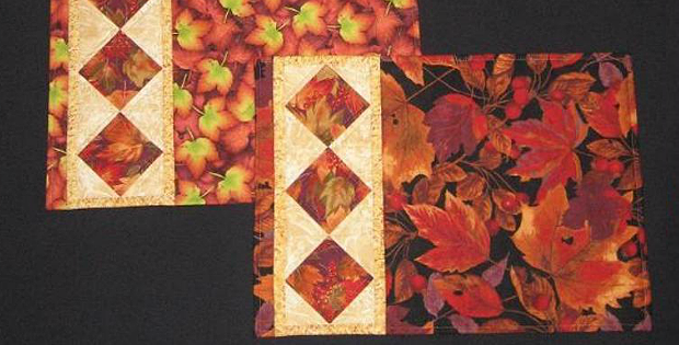 String of Diamonds Placemats Pattern