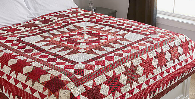 Red Between the Lines Quilt Pattern
