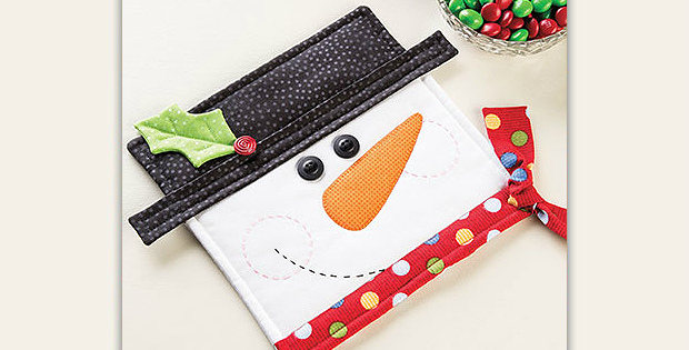 Happy Snowman Pot Holder Pattern